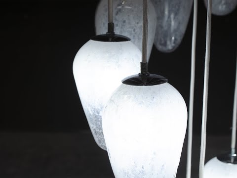 Lampadario in vetro veneziano Gocce di Pioggia