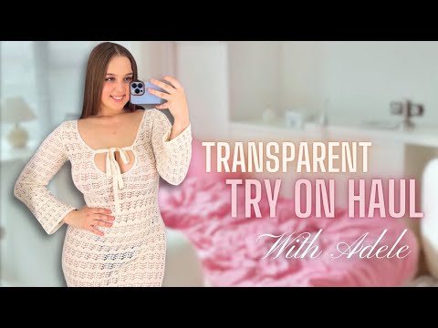 See-Through Try on Haul | Transparent Clothes & No Bra