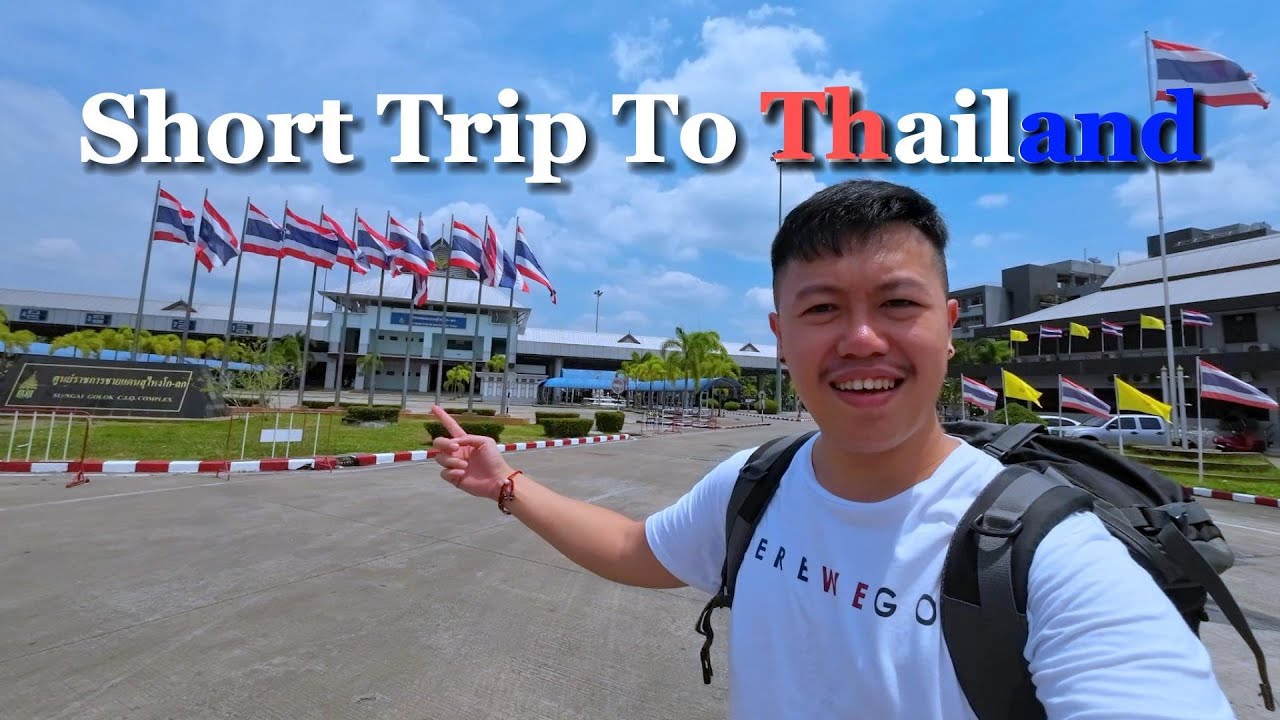 I Cross the Border From Kelantan to Thailand by WALKING🇲🇾🇹🇭｜Cheapest Way Of Traveling｜跨越马泰边界只需五分钟？！