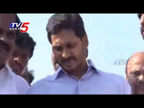 YS Jagan Inspects Sea Erosion at RK Beach,Vizag : TV5 News