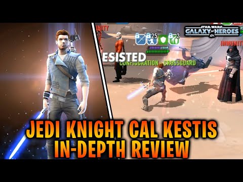 Jedi Knight Cal Kestis In-Depth Character Gameplay Review | The ULTIMATE Jedi Tool! | SWGoH