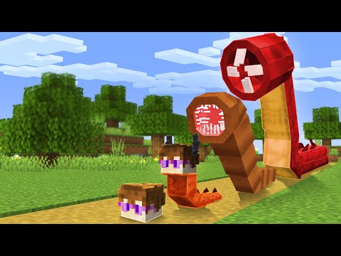 EVOLUTION as a WORM in Minecraft...