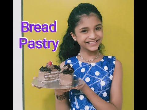 Homemade Bread Pastry Recipe | Chocolate Bread Pastry | Instant Bread Cake | Kimaya Mandar Vartak