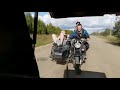 Motorcycle W Sidecar Being Towed