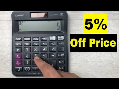 Der beste Weg, um 5 Prozent Rabatt auf einen Preis mit dem Taschenrechner zu berechnen