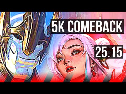 GALIO vs IRELIA (TOP) | Comeback | KR Master | 25.15