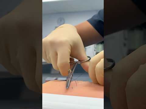 Suturing practice :) #surgicalskills #veterinary #surgery #suturing #vetschool