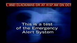 KGW Emergency Alert System Test (October 23, 2001)