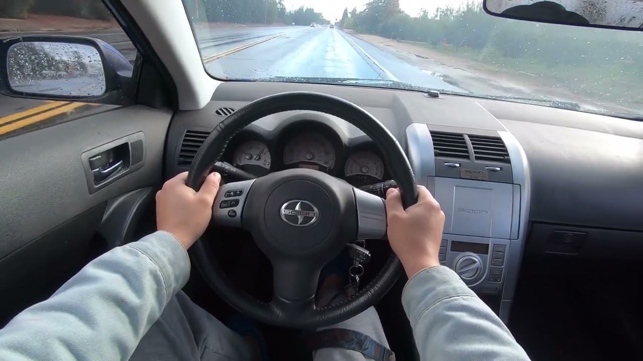 Rain Driving Full ASMR Full POV 2006 Scion TC RS