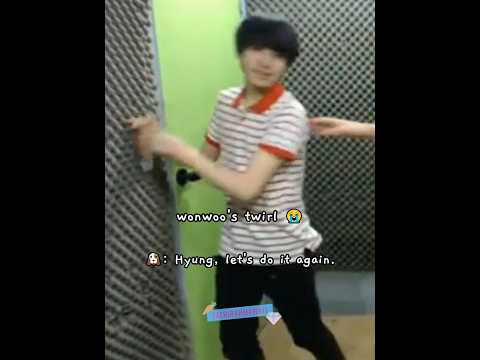 wonwoo's twirl is the cutest 🥹😭 #seventeen #wonwoo #mingyu