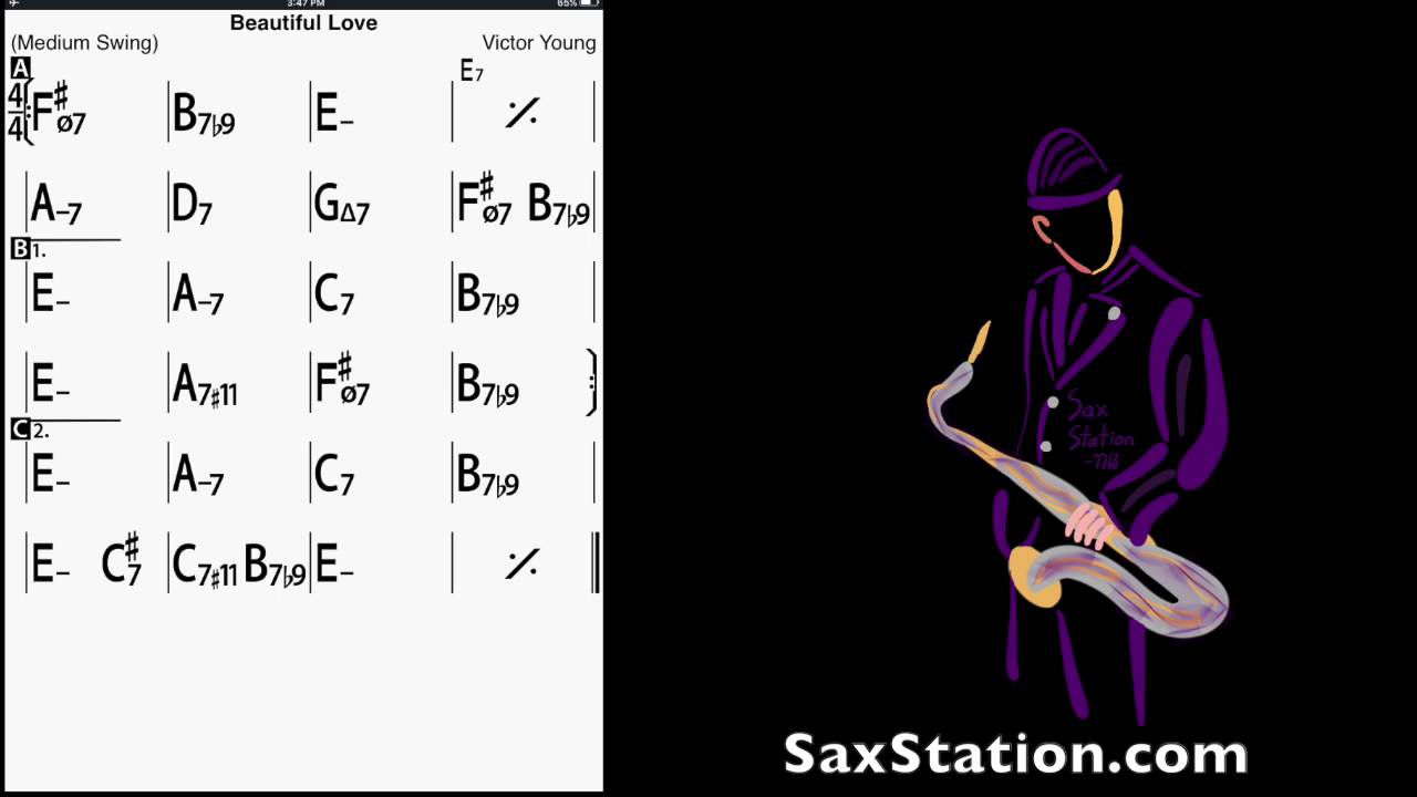 Soloing on Saxophone: Beautiful Love, Jazz Sax Lesson Sample
