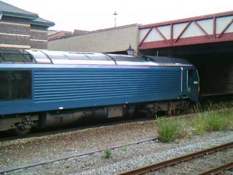 Arriva Trains Wales 67002 tnt 82307 depart Rhyl 02/08/2014