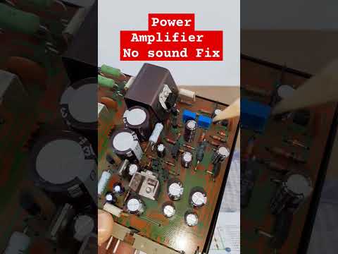 Power Amplifier No Sound - Fix Power Supply