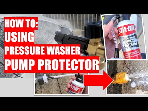 HOW TO:  Using Pressure Washer PUMP PROTECTOR - Super Easy!