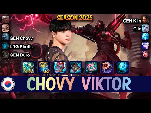 GEN Chovy VIKTOR vs ANIVIA Mid - Patch 25.08 KR Ranked | lolrec