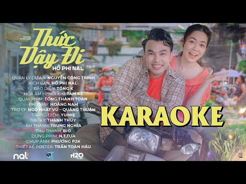 Karaoke THỨC DẬY ĐI - NAL | Thích cái đắng ly Cà phê sớm mai...| KARAOKE QUỐC DŨNG