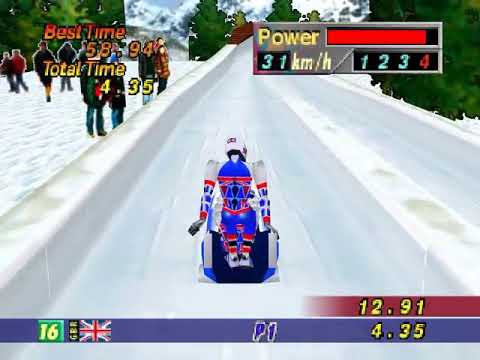N64 Game Sample Video - Nagano Winter Olympics '98 USA