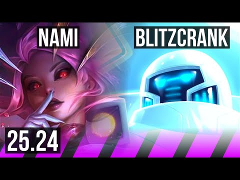 NAMI & Lux vs BLITZCRANK & Caitlyn (SUP) | NA Grandmaster | 25.24