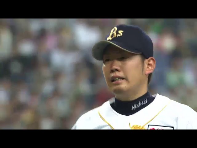 6回表 バファローズ先発・西 6回8安打2失点の粘投で開幕8戦8勝の球団新!! 2014/5/20 Bs-T