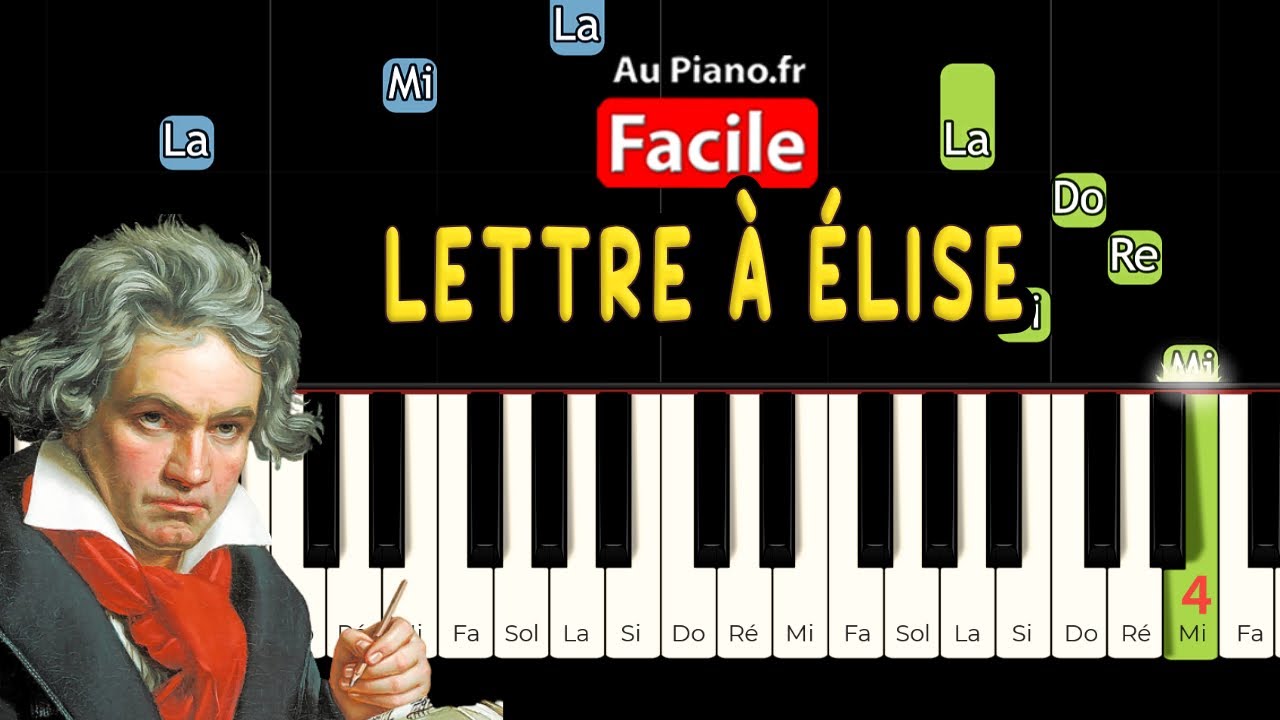 La Lettre A Elise Partition Piano aupiano.fr