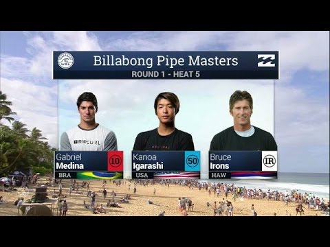 Medina vs Igarashi vs Irons - Round One, Heat 5 -2016 Billabong Pipe Masters