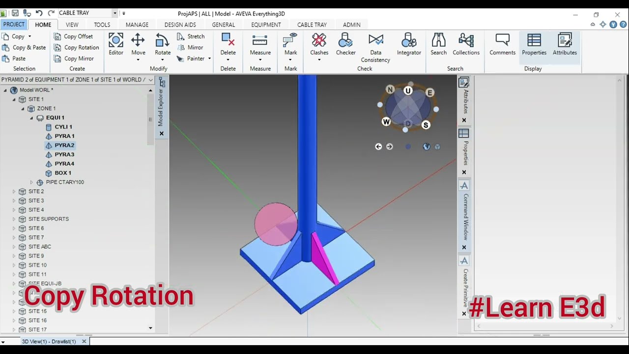 Aveva E3d- Copy Rotation