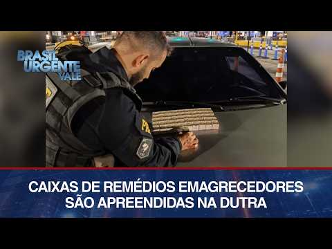 51 caixas de remédios emagrecedores são apreendidas na Dutra, em Jacareí | BRASIL URGENTE VALE
