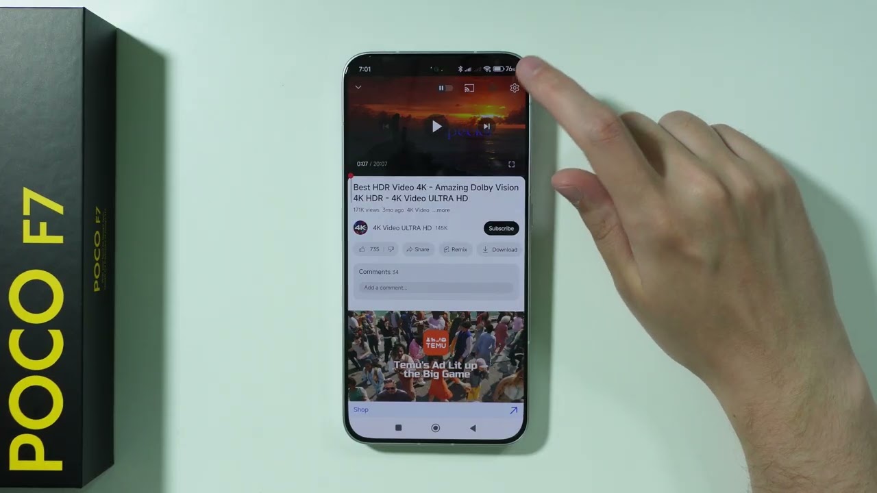 Does POCO F7 Support YouTube HDR?