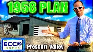 1958 Floor Plan Built by Ecco Homes (Jasper 7B) Prescott Valley AZ #hometour