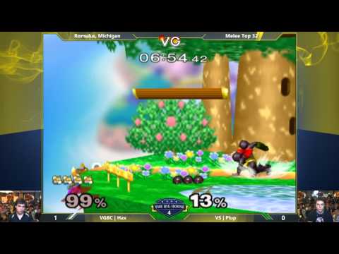 The Big House 4 - Hax (Fox) Vs. Plup (Samus) - Winners Round 1 - SSBM
