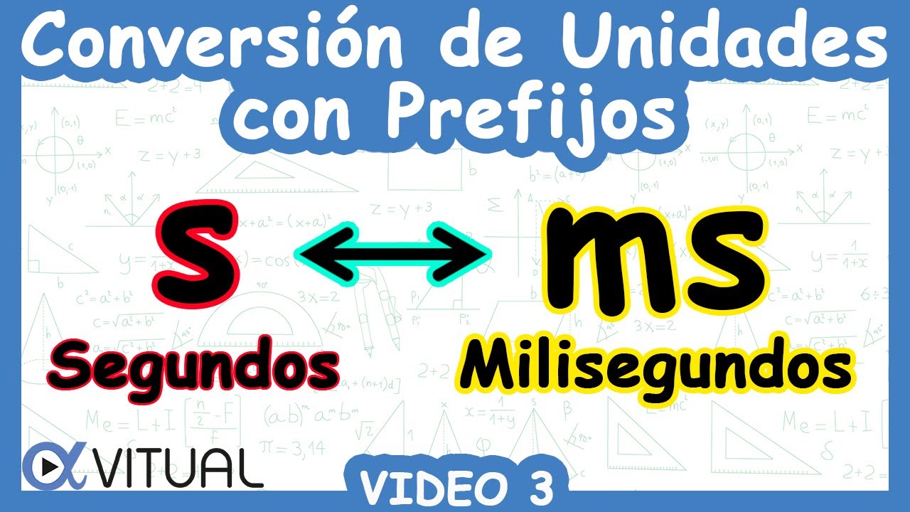 🔄 Conversión de Unidades con Prefijos (ms ↔ s) | Video 3