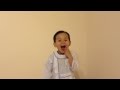 A Cute Boy Singing Backyardigans Ending Theme Song