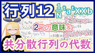 OP - 【共分散行列の代数】よく使う事実の背後には抽象数学の透明な美しさがあります【行列12分散・共分散行列】 #145 #VRアカデミア #線型代数入門