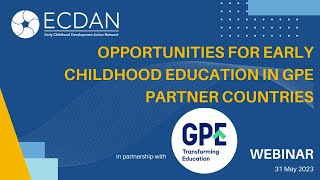 GPE Compact Model – Opportunities for Early Childhood Education in GPE Partner Countries
