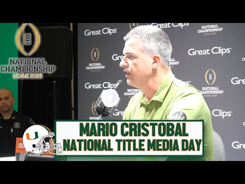 Mario Cristobal Previews Game Against #1 Indiana | National Championship Media Day