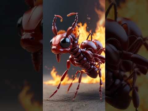 The origin of Fire ant #fireants #ants #shorts #ai #hybridanimals