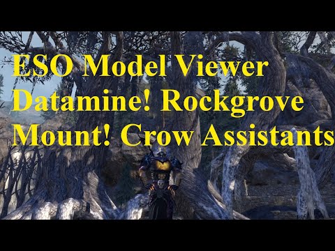 ESO ESO Model Viewer Datamine! Rockgrove Mount! Crow Assistants! Jewel Feathered Sep Adder!