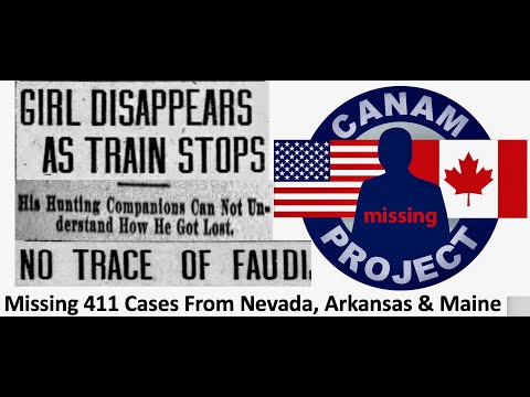 Missing 411- David Paulides Presents Missing Person Cases from Nevada, Arkansas and Maine