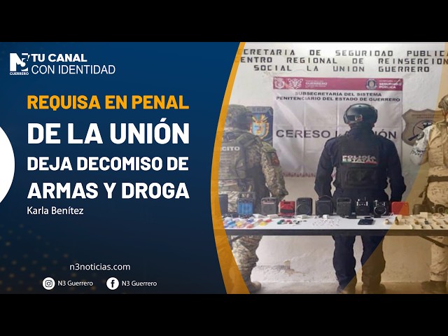 Requisa en penal de La Unión deja decomiso de armas y droga