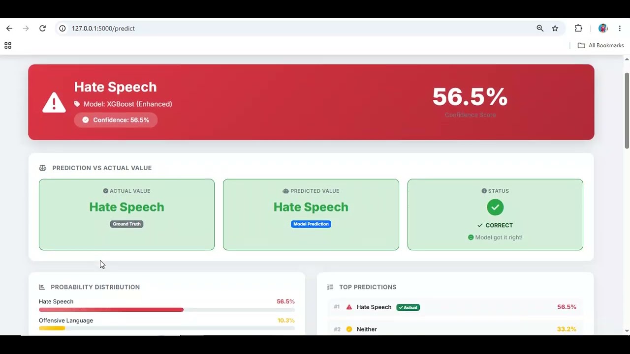 Hate Speech and Offensive Language Detection Using Machine Learning