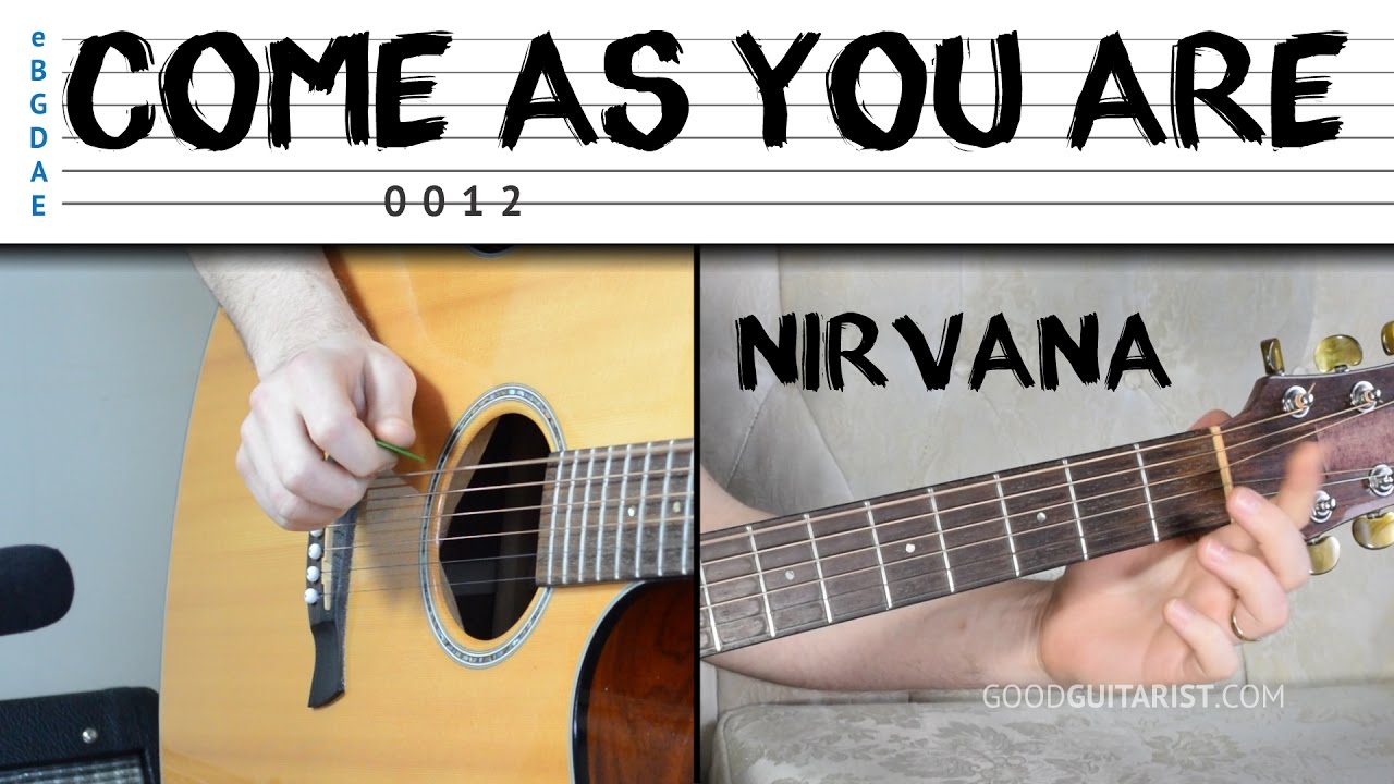 Come As You Are Guitar Tutorial - Nirvana | Easy Guitar Lesson - Riff, Chords & Strumming
