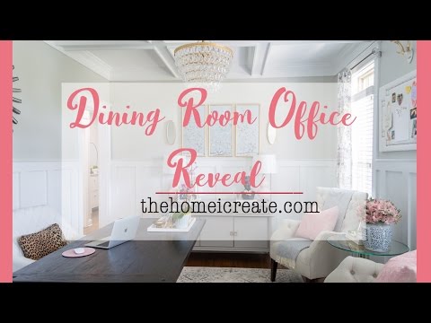 Dining Room Office Reveal | One Room Challenge