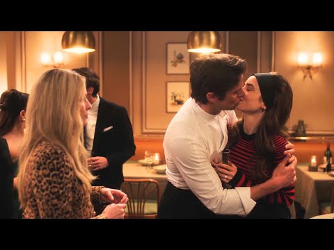 Emily & Gabriel | Kiss Scene | Emily in Paris - Season 4 Part 1 (Lily Collins & Lucas Bravo)