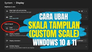 Download lagu Cara Ubah Skala Tampilan (Custom Scale) Windows 10 dan 11 mp3 Download lagu Cara Ubah Skala Tampilan (Custom Scale) Windows 10 dan 11 mp3