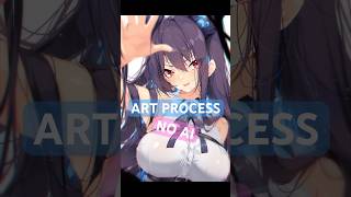 Nerissa Headpat Artwork No Ai #art #clipstudiopaint #animeart  #hololive #hololiveenglish