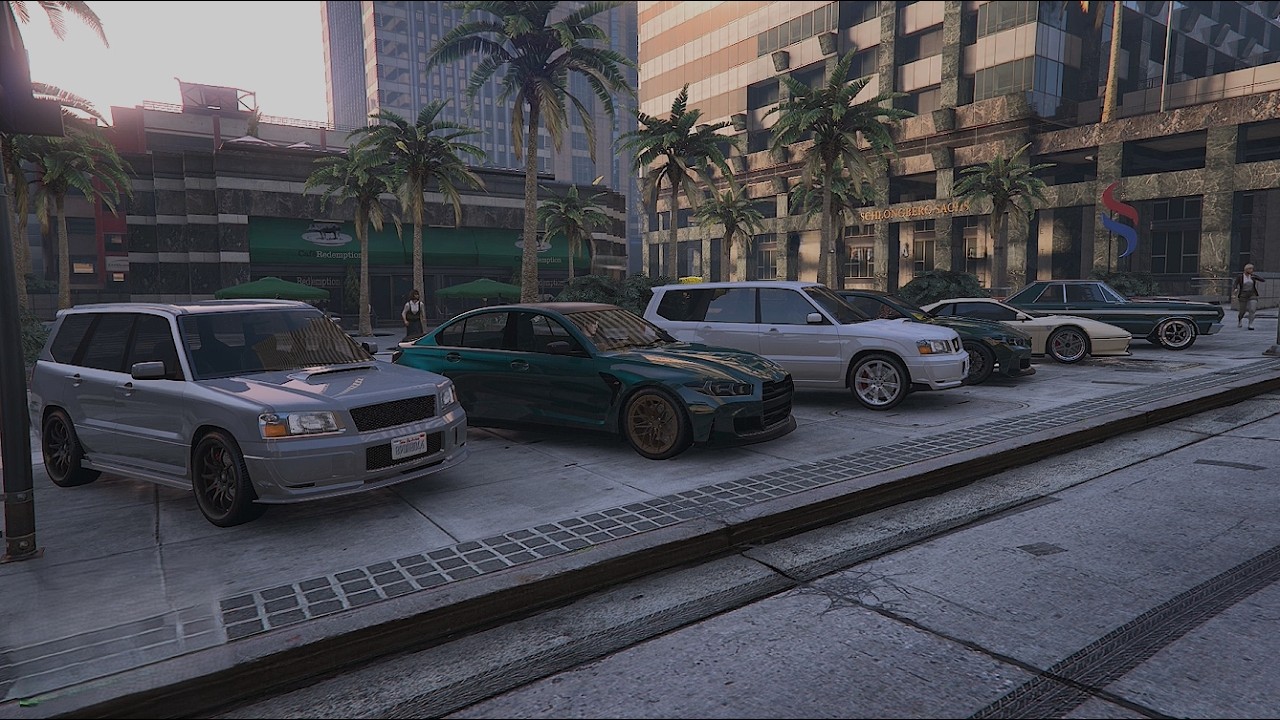 Money Fronts DLC Cars impromptu race - from Gruppe Sechs HQ to Liquor Store in Sandy Shores | GTA 5