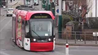 preview picture of video 'Nottingham Trams Feb 2013'
