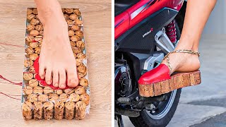 Stylish Shoes made from Wine Corks. Fashion ideas for your legs