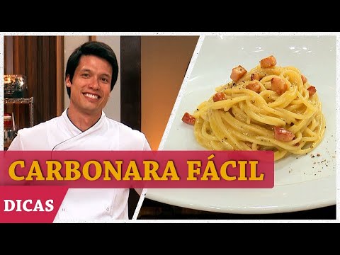 CARBONARA FÁCIL E SEM ERRO com LEO YOUNG |  DICAS MASTERCHEF