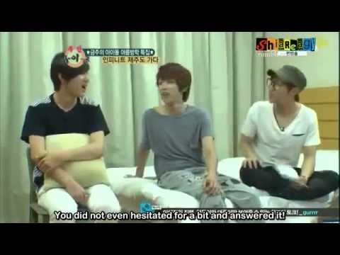 [ENG SUB] 120815 Weekly Idol Infinite part 1 (Jeju Island)